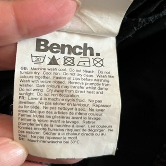 Bench BBQ Jacket with Hood Black and Pink Ladies Size Small (6) - Picture 4 of 12